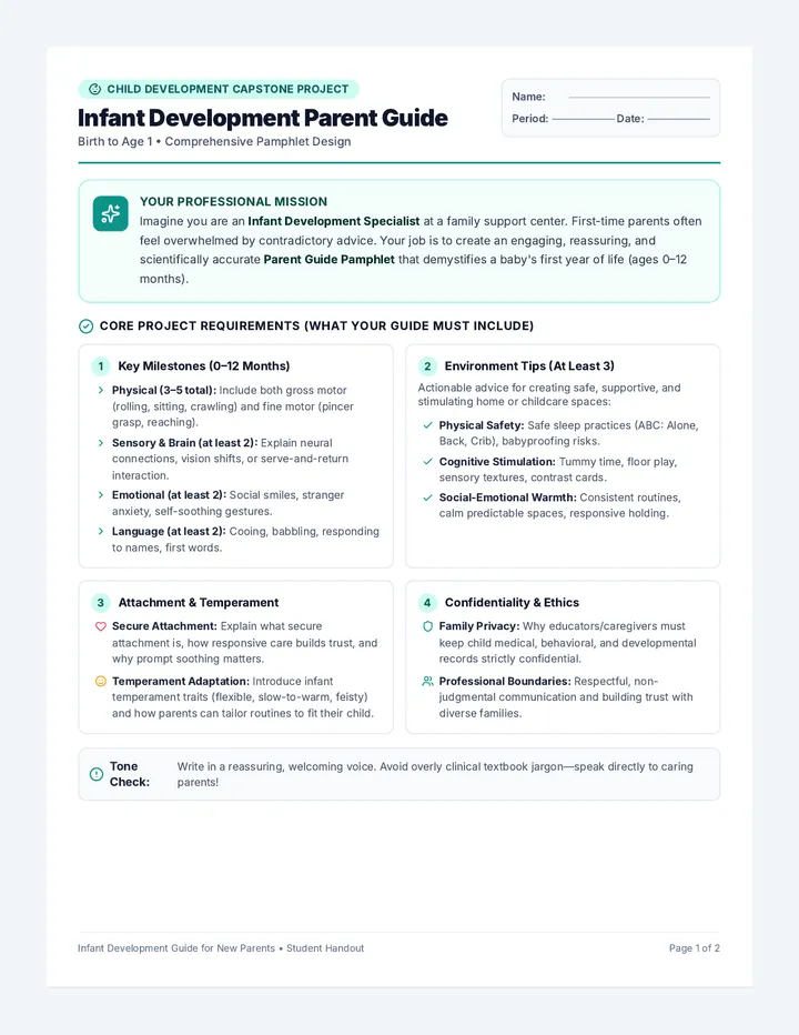 Parent Guide Project Handout