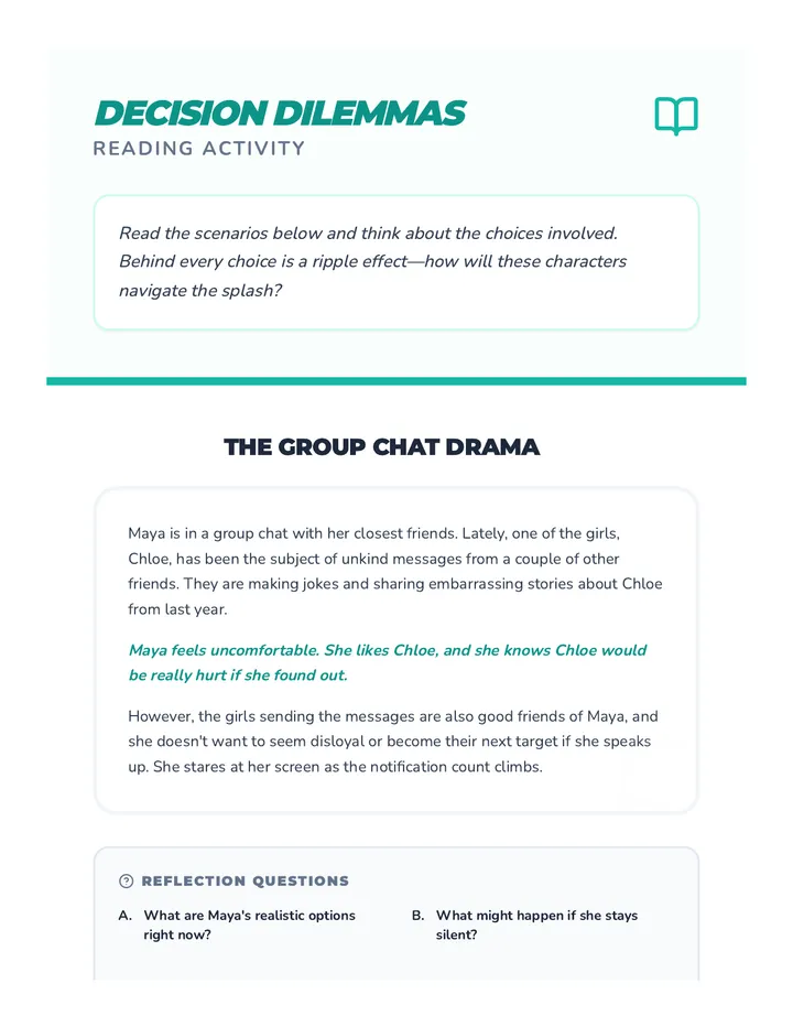 Decision Dilemmas Reading
