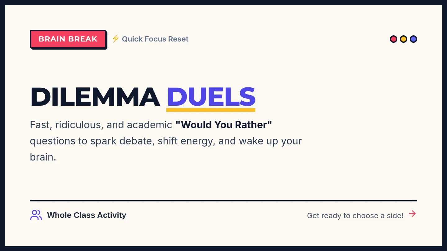 Dilemma Duels Slides