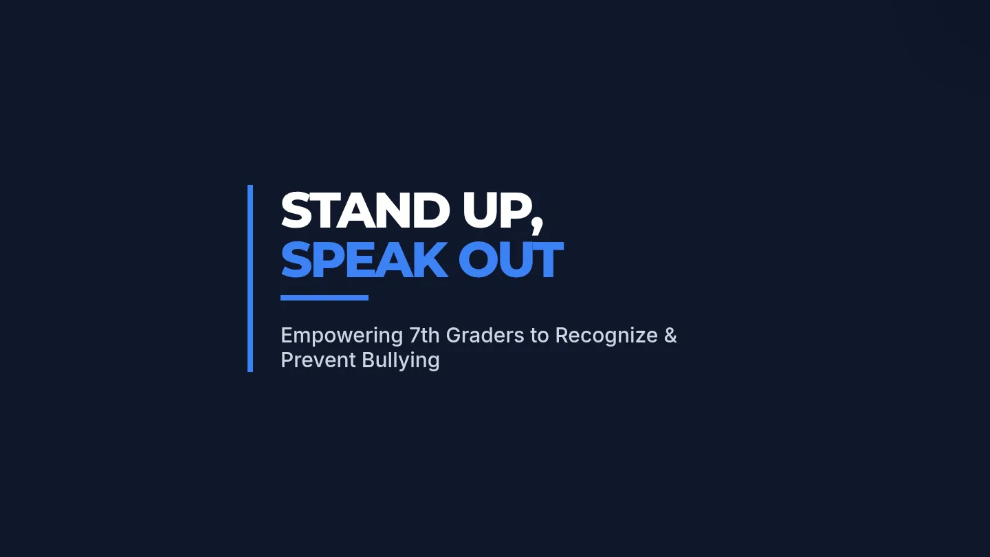Stand Up Speak Out Slides