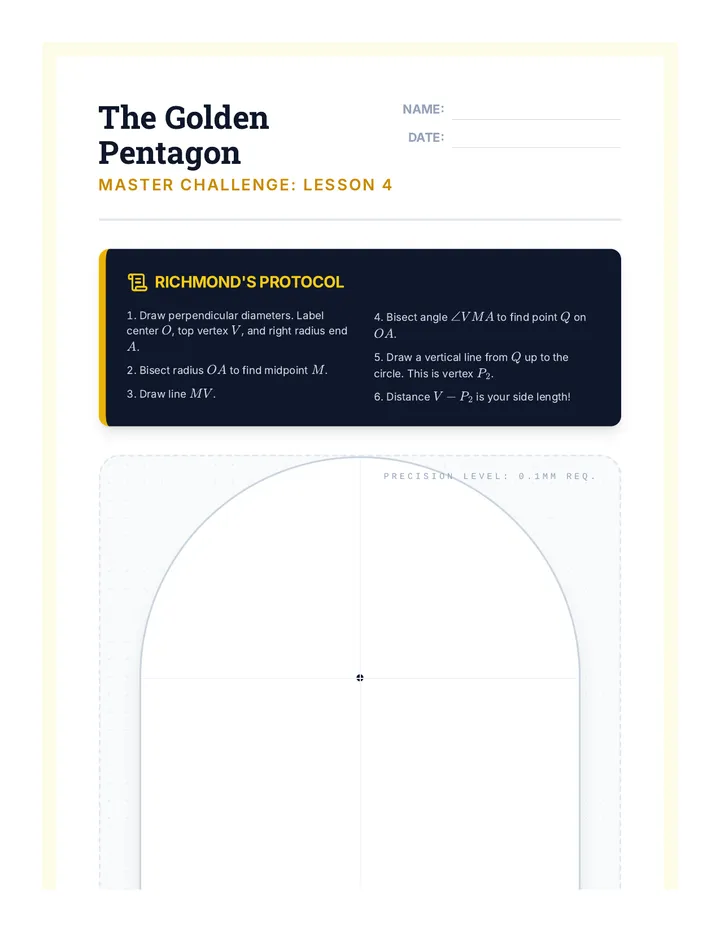 Pentagon Puzzle Worksheet