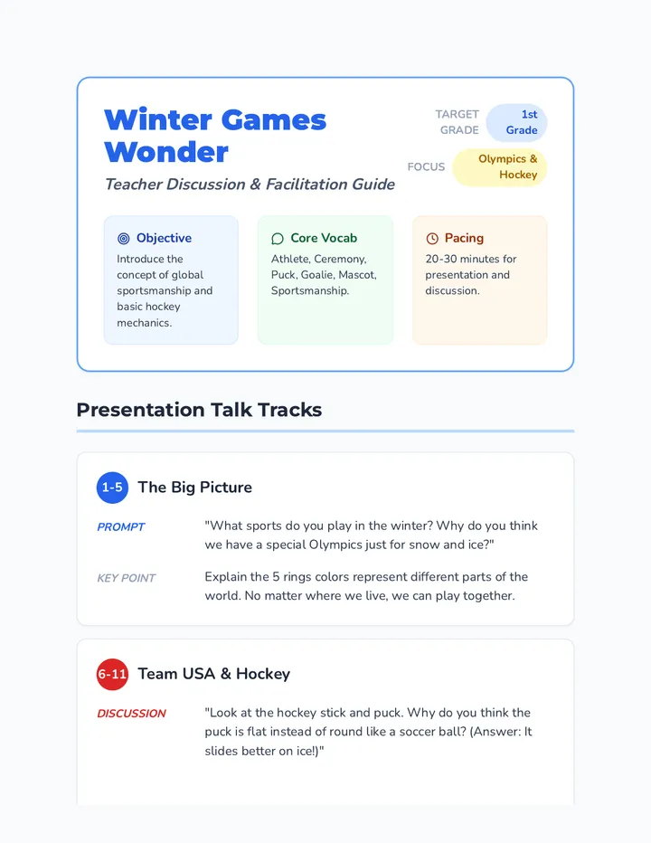 Winter Explorer Teacher Guide
