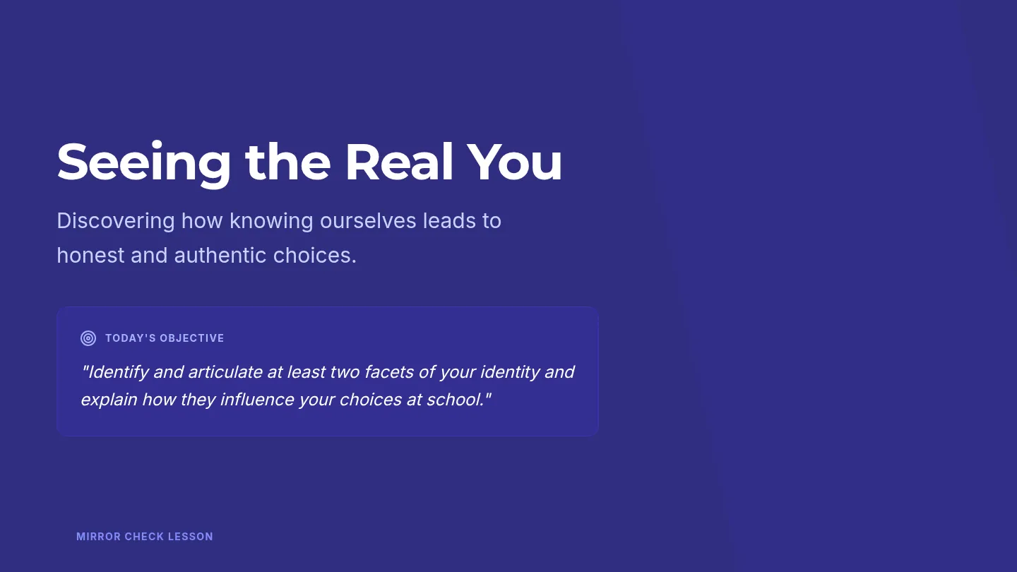 Seeing the Real You Slides