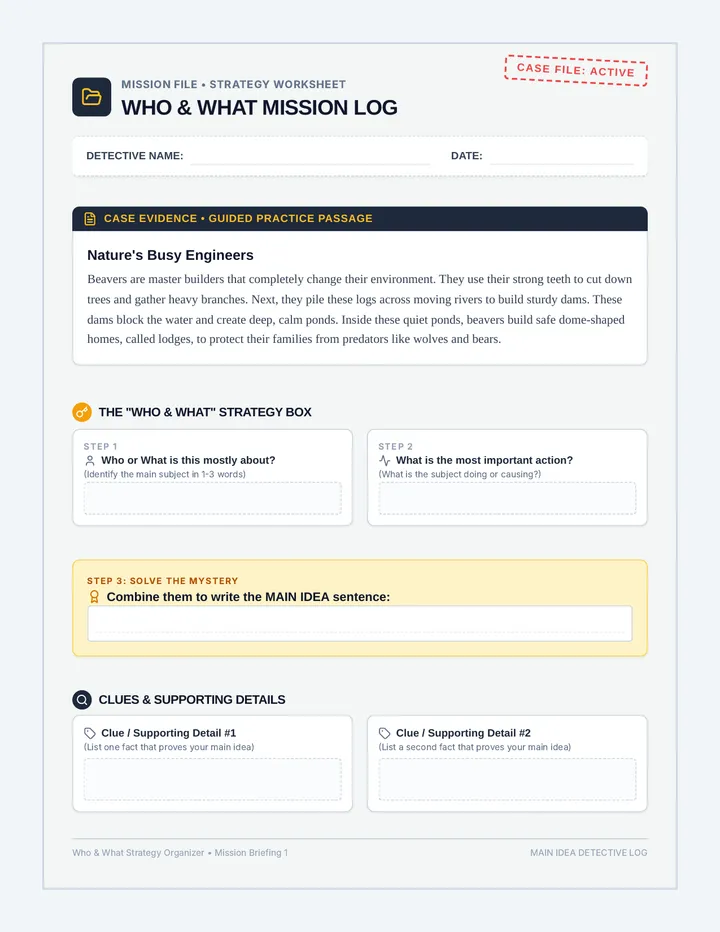 Who and What Organizer