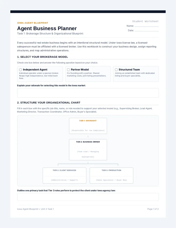 Agent Business Planner