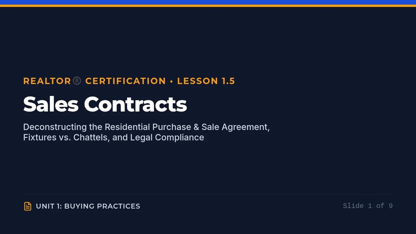 Sales Contracts Slides