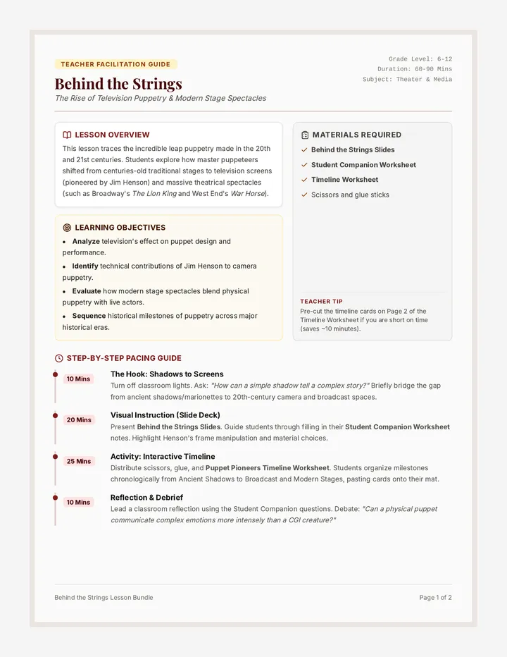 Behind Strings Teacher Guide