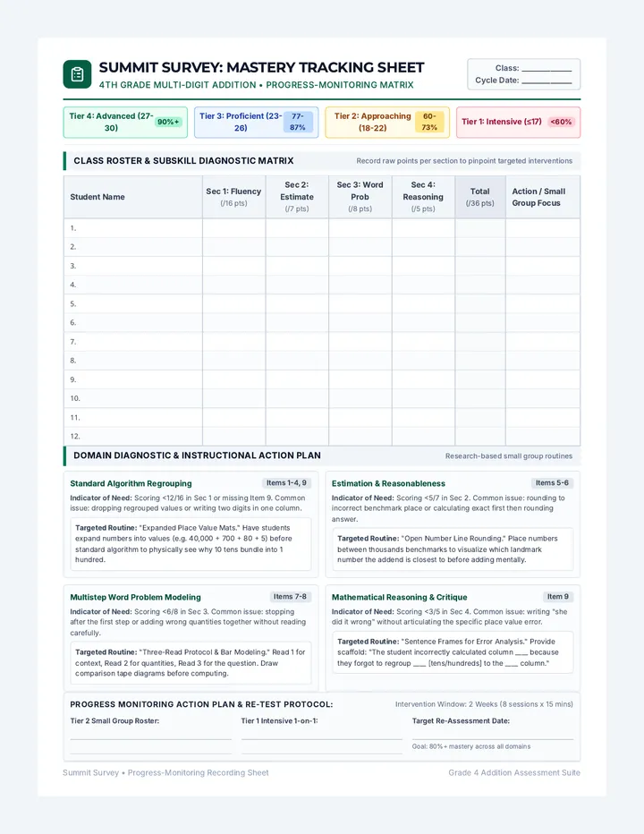 Summit Survey Tracker Sheet