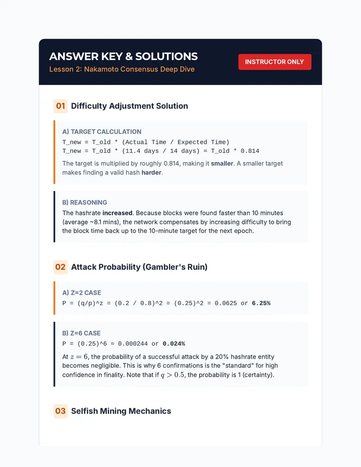 Hashrate & Attack Probability Key
