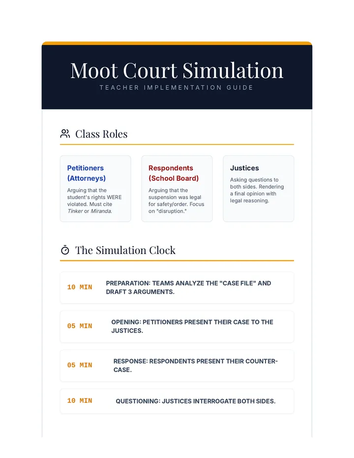 Moot Court Teacher Guide