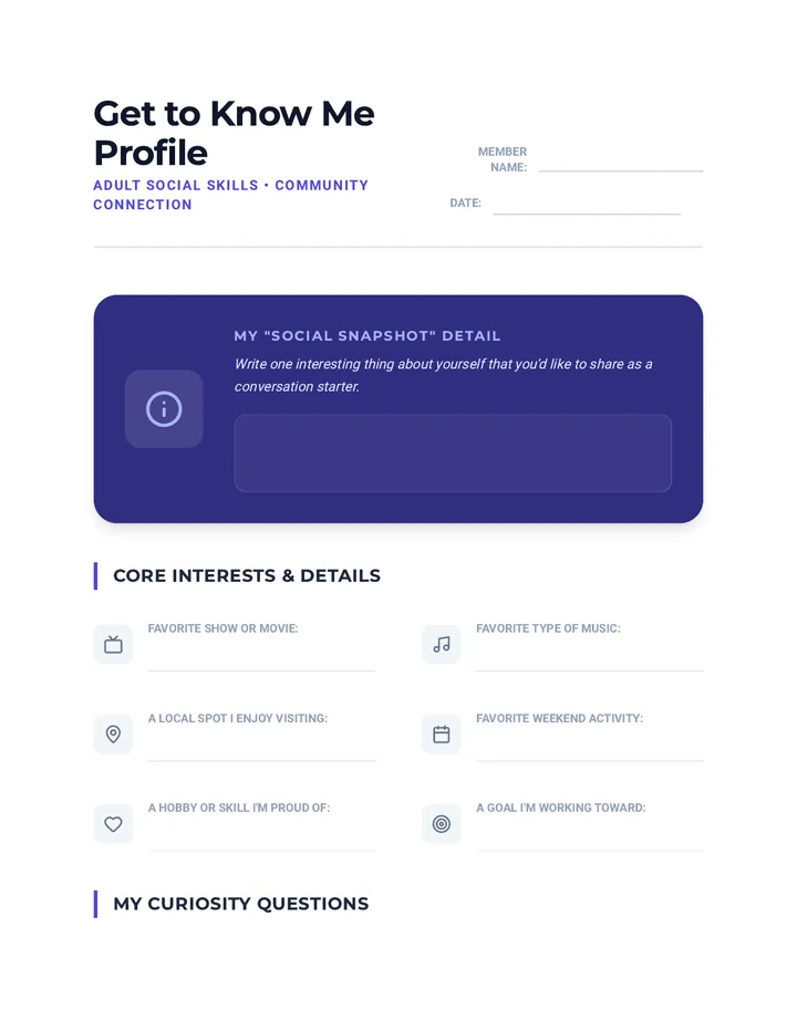 Get to Know Me Profile Revised