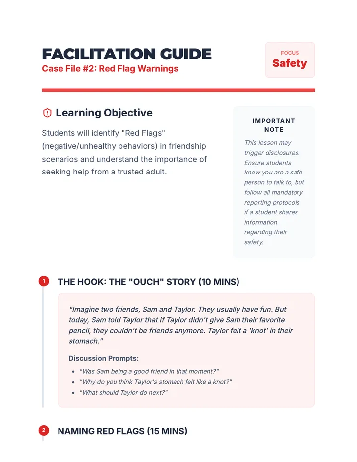 Red Flag Facilitation Guide