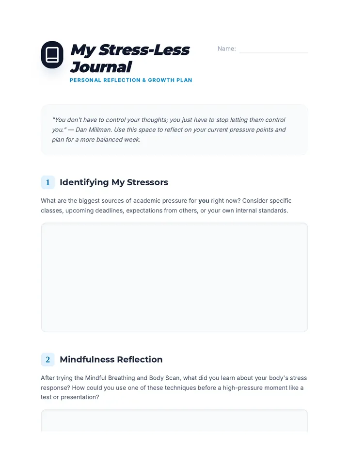 Stress-Less Journal