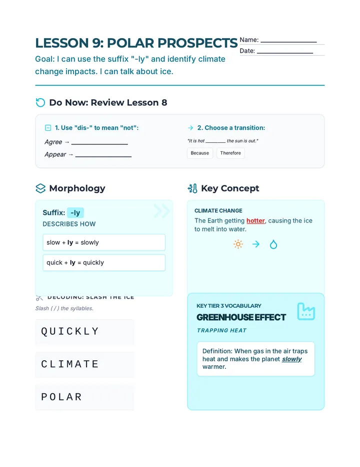 Polar Prospects Handout 9