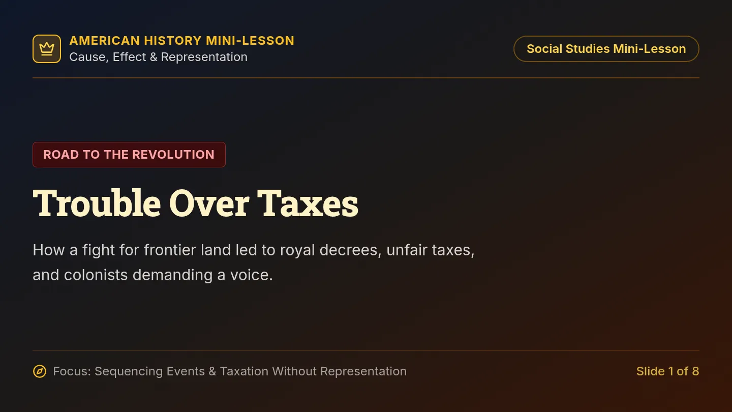 Trouble Over Taxes Slides
