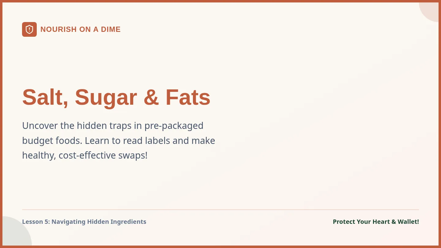 Salt Sugar Fats Slides