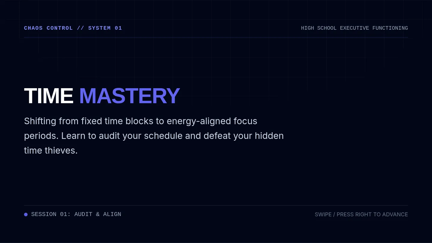 Time Mastery Slides