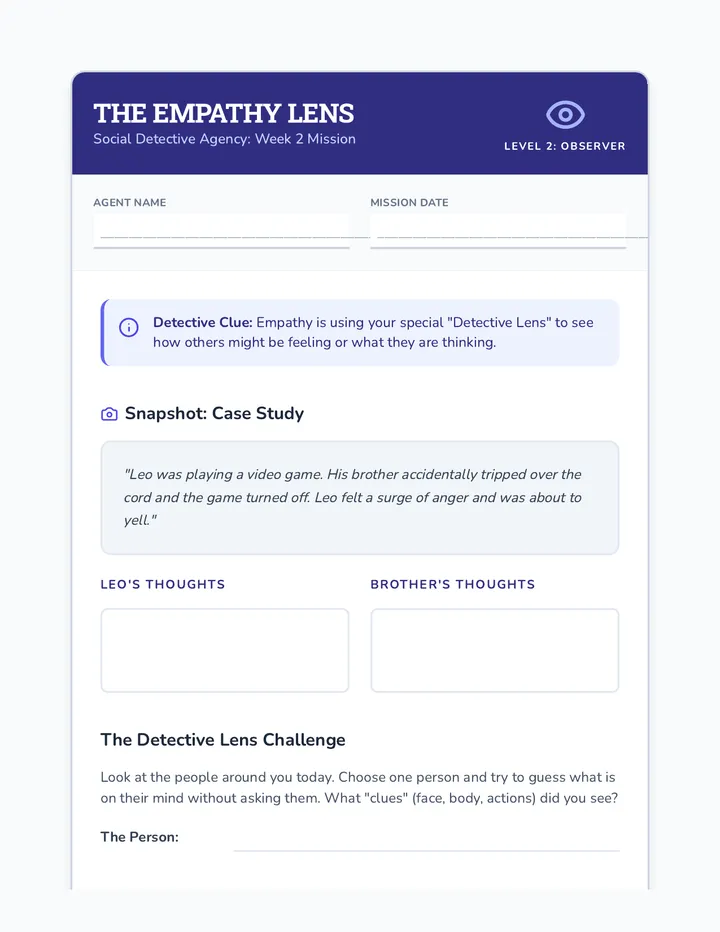 Empathy Lens Worksheet Wk2