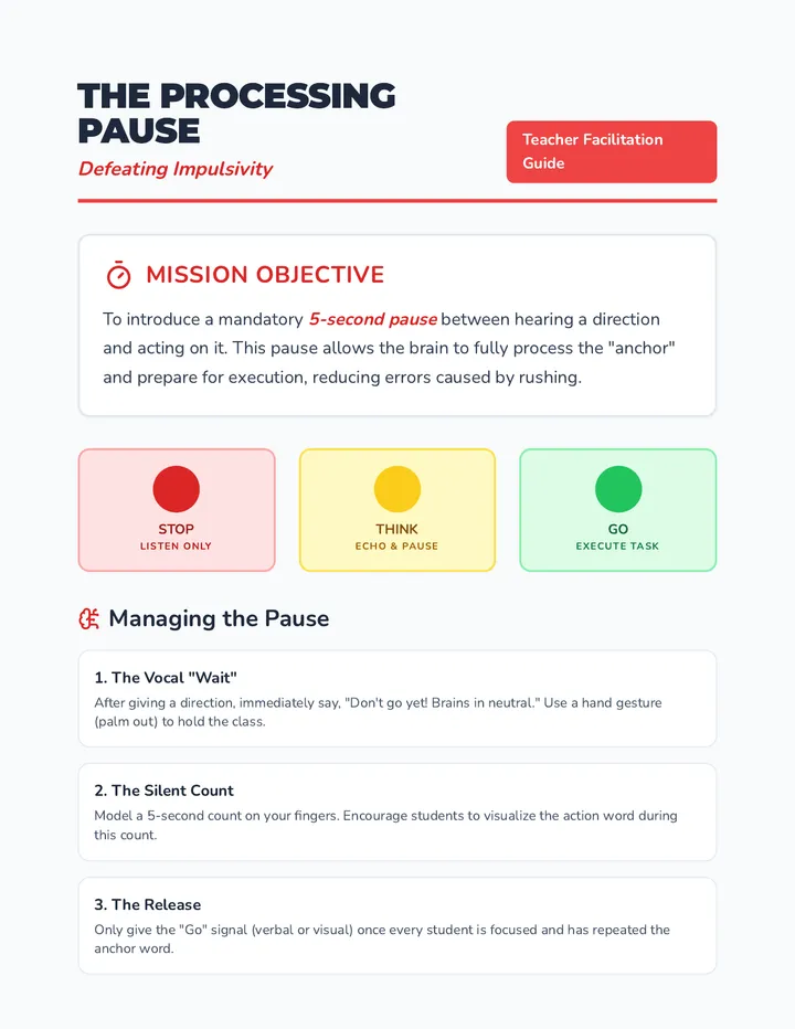 Wait Time Facilitation Guide