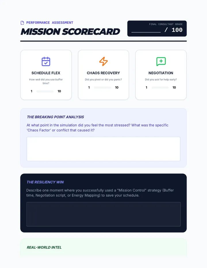 Mission Scorecard Assessment
