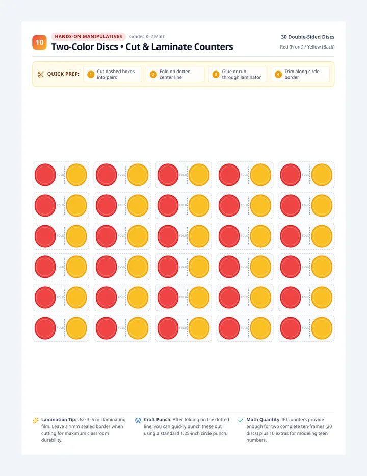 Two Color Counters Cutouts