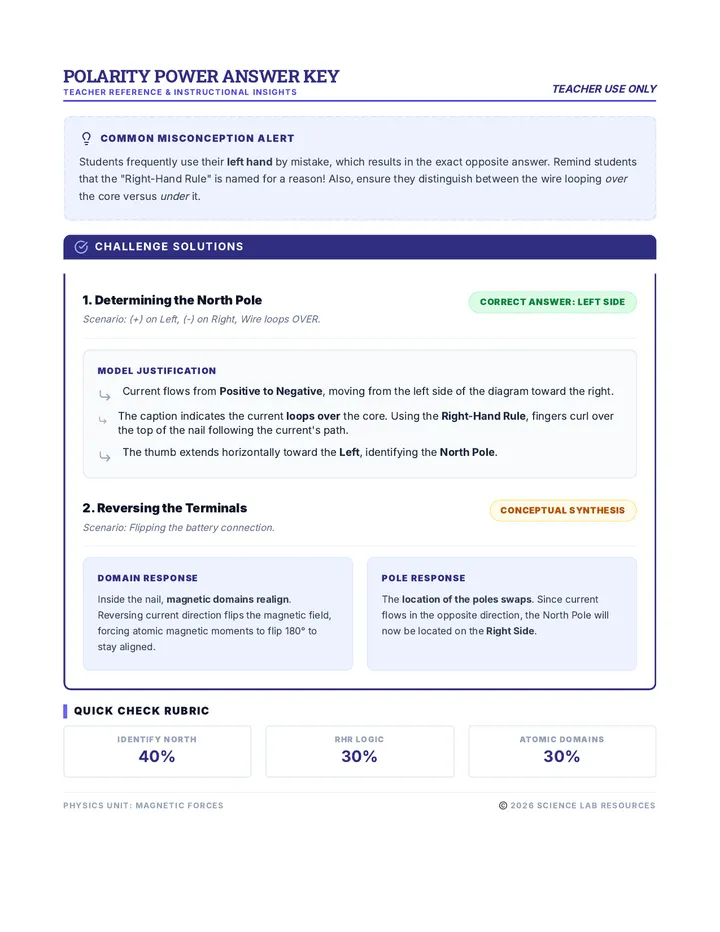Polarity Power Answer Key