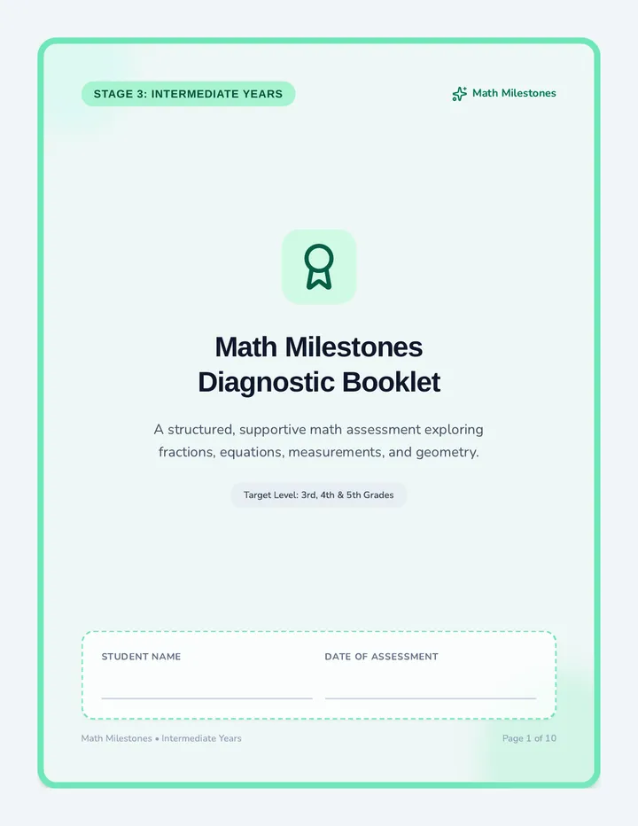 Stage Three Diagnostic Booklet