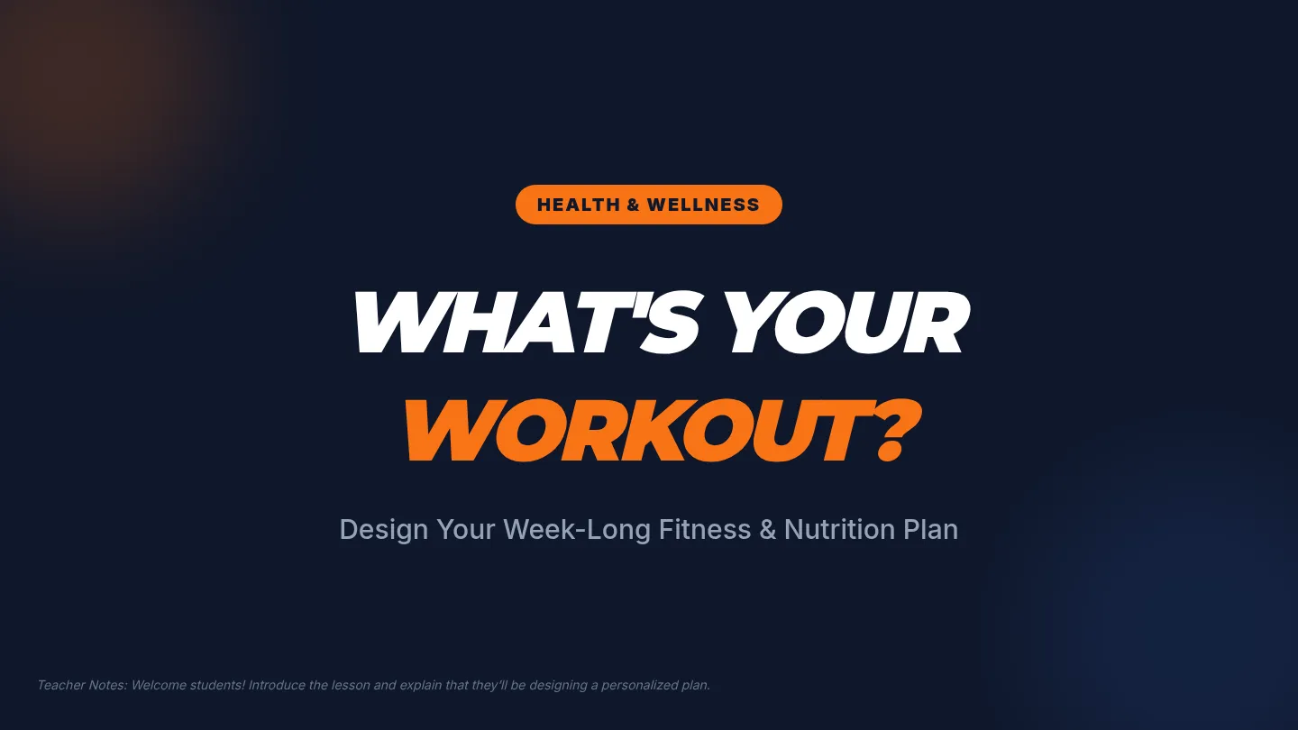 Design-a-Plan Slides