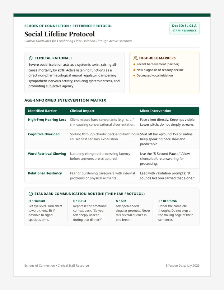 Social Lifeline Protocol
