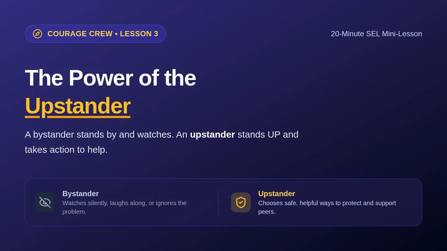 Upstander Choice Slides