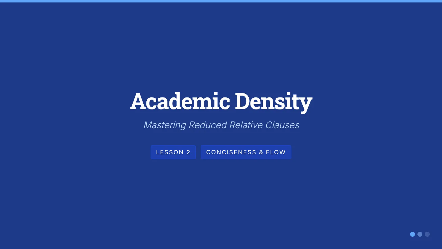 Condensing Clauses Slides
