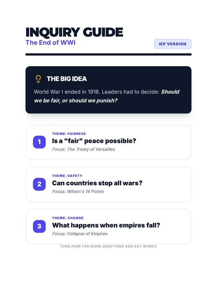 Inquiry Guide IEP Document