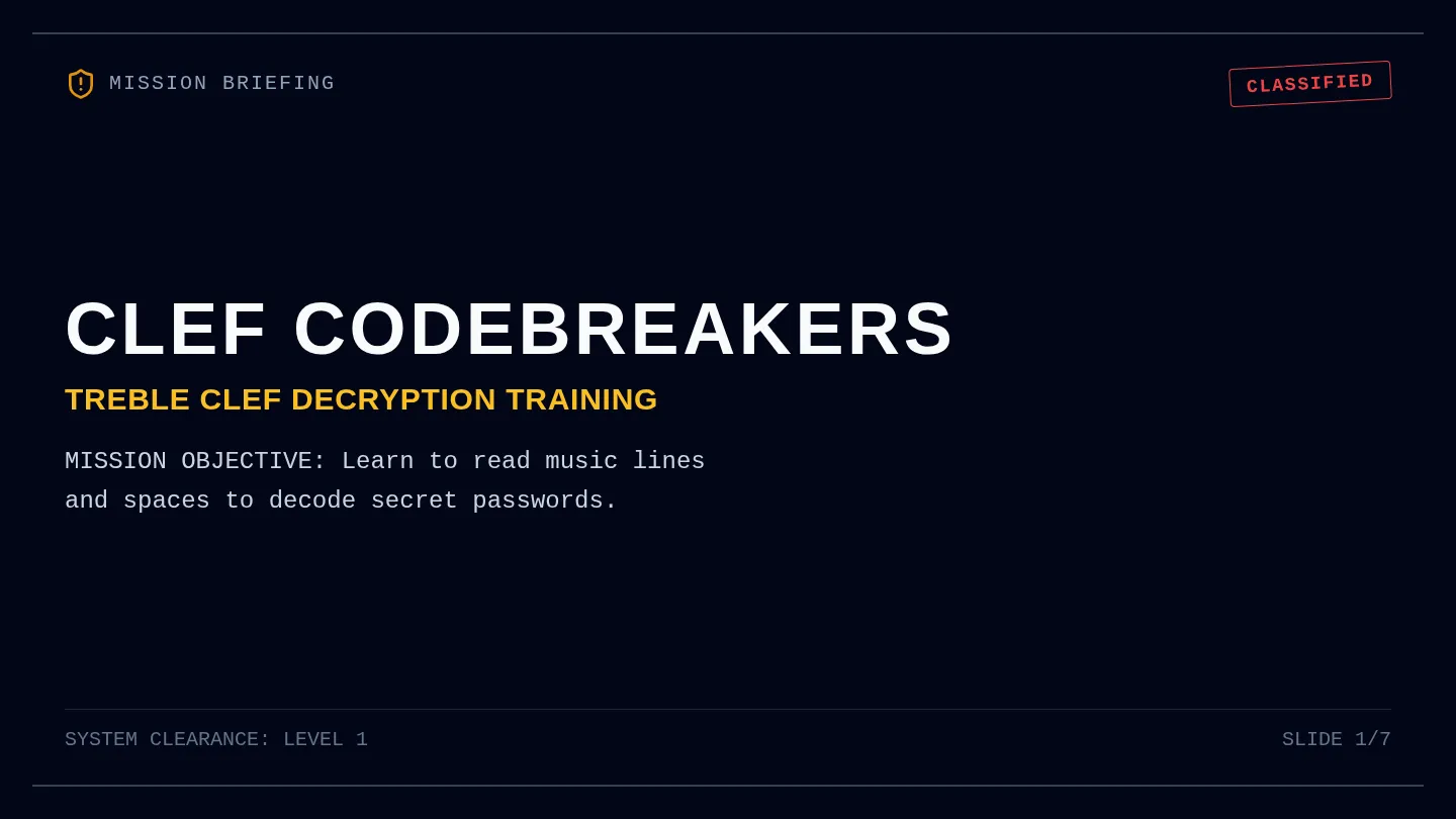 Clef Codebreakers Slides