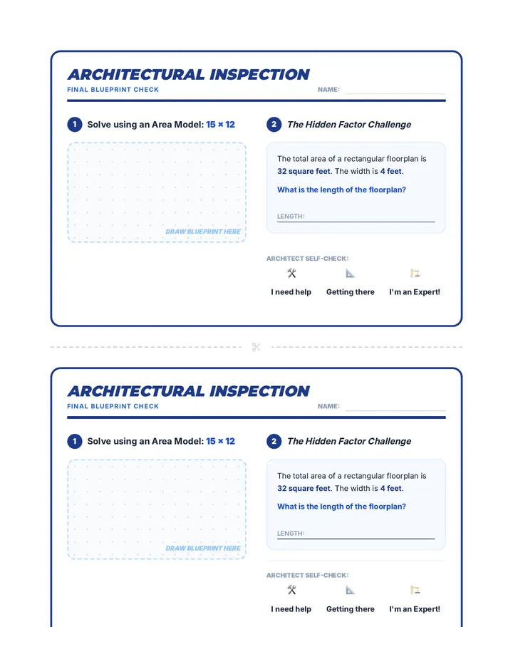 Architectural Inspection Exit Ticket