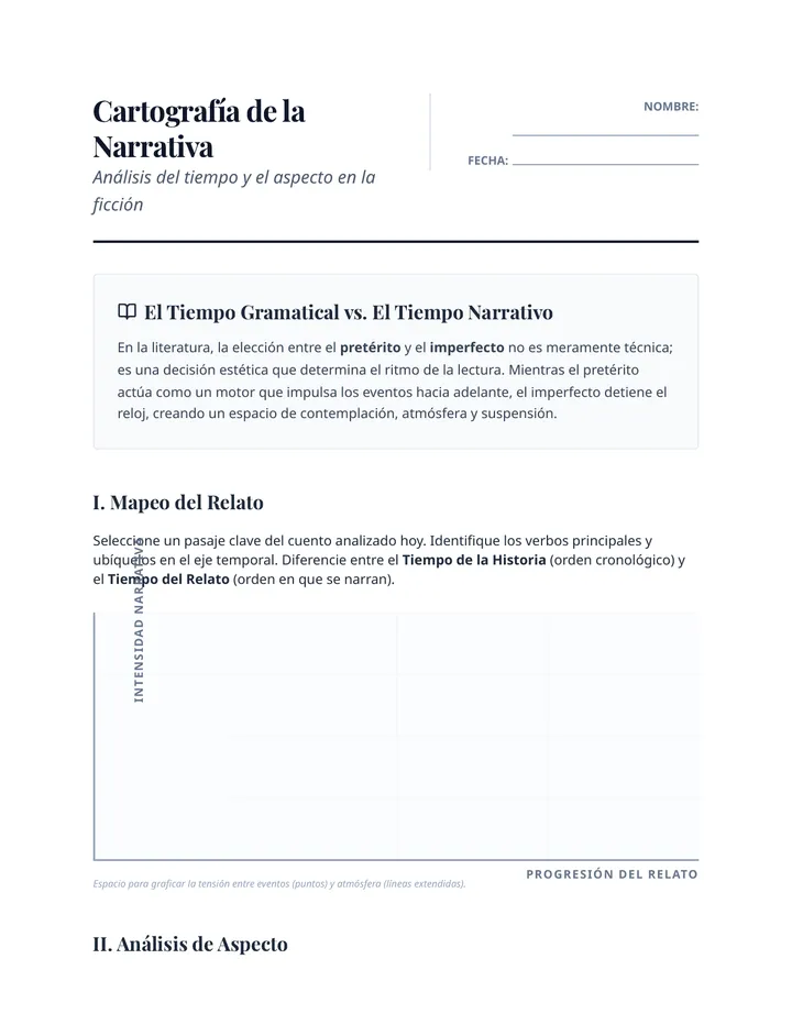 Chronology Mapping Sheet