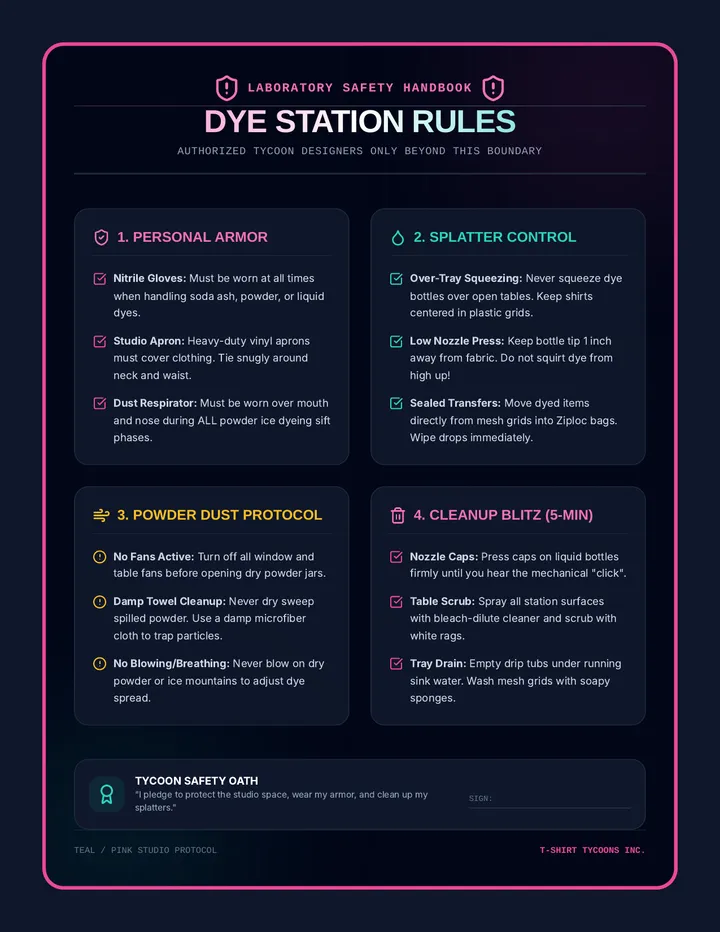 Dye Station Shop Poster