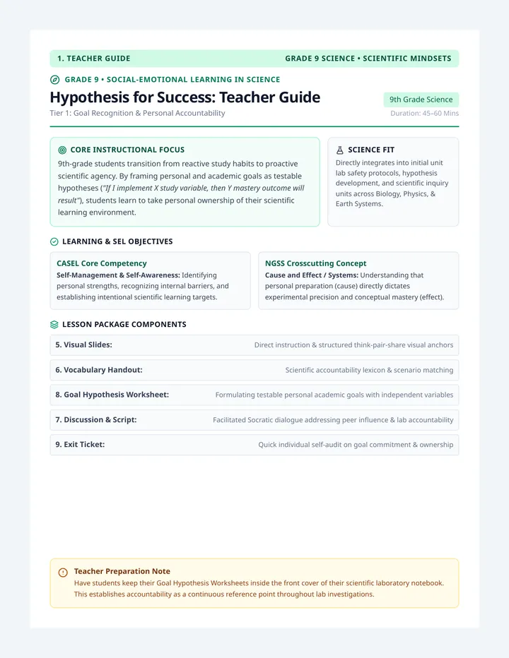 Goal Recognition Teacher Guide