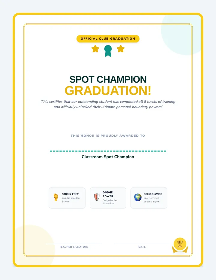 Spot Graduation Certificate