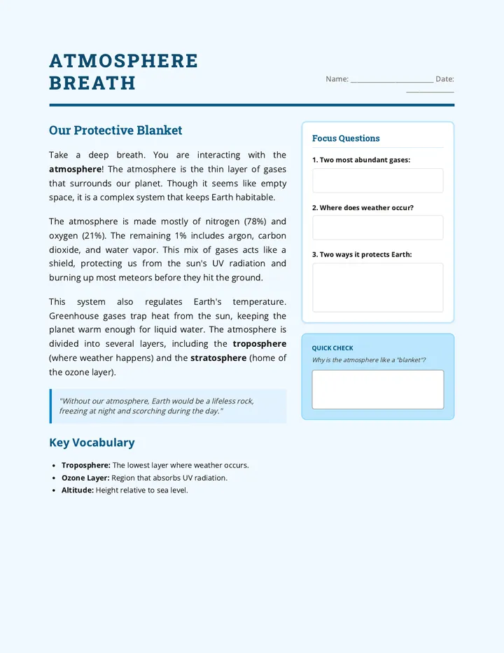 Atmosphere Breath Passage