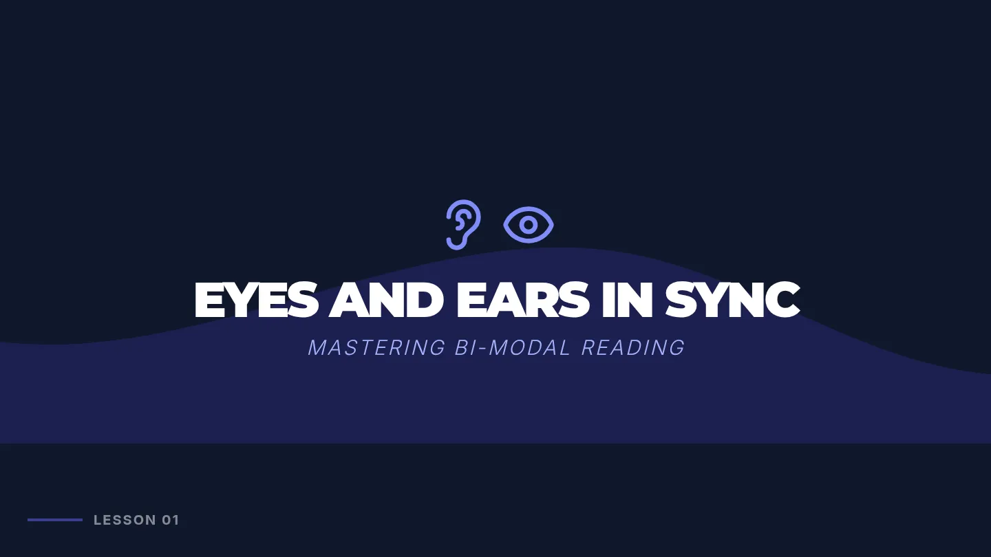 Syncing Eyes and Ears Slides