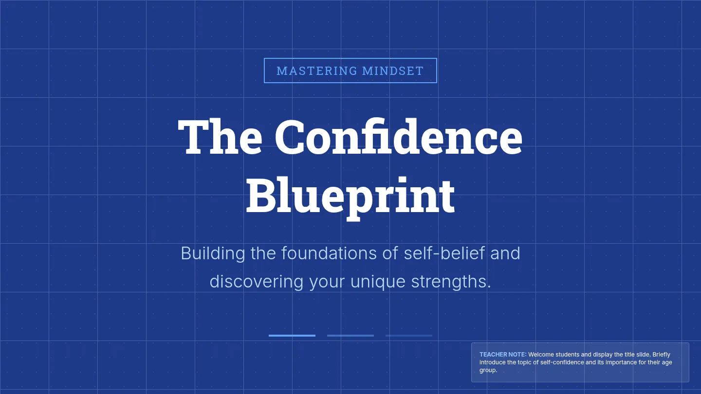 Building Self-Belief Presentation Slides
