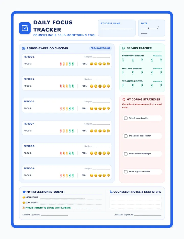 Daily Focus Tracker