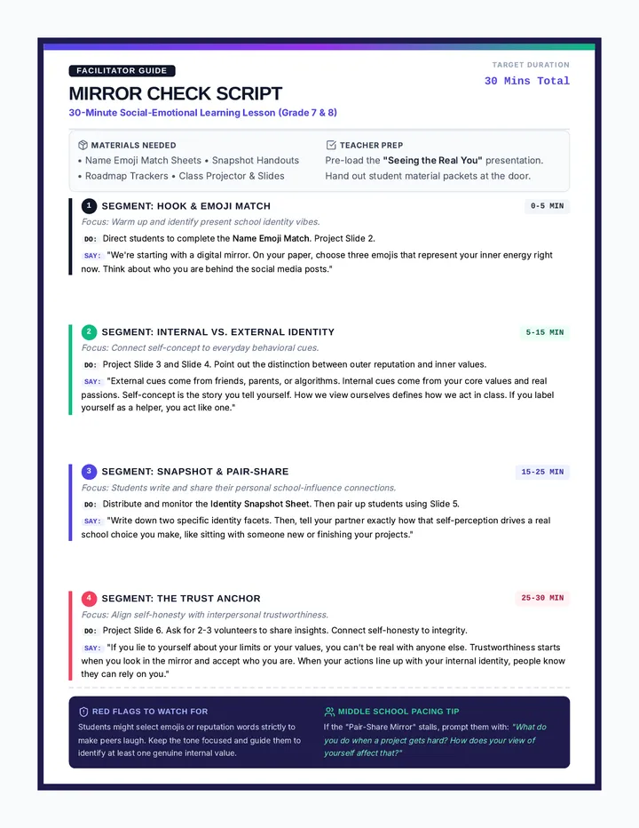 Facilitator Script Identity Icebreaker
