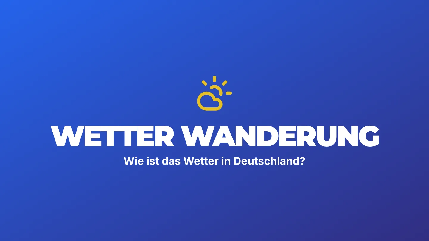 Wetter Wanderung Slides