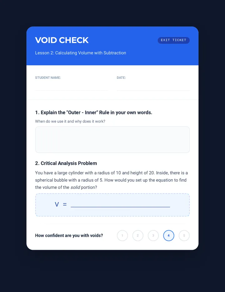 Void Check Exit Ticket