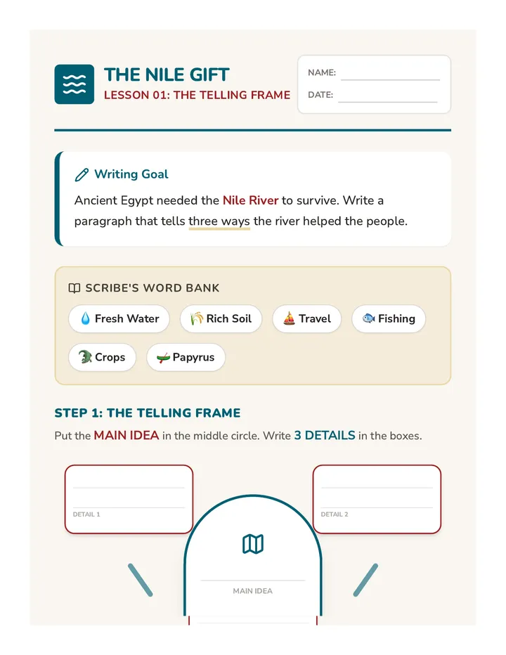 Nile Gift Worksheet