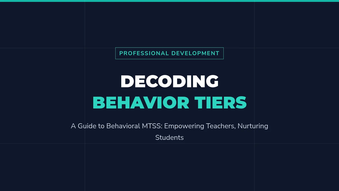 Behavior Tiers Slide Deck