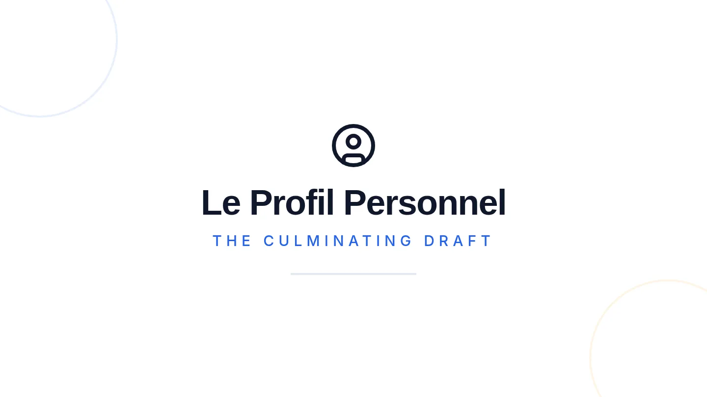 Personal Profile Drafting Slides