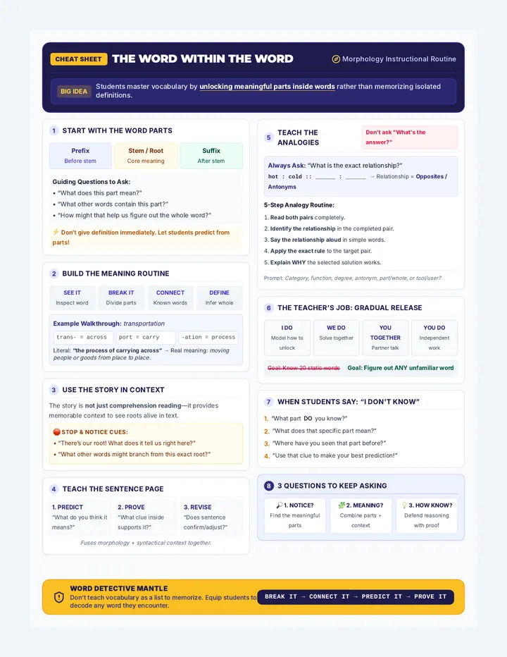 Word Within Teacher Guide