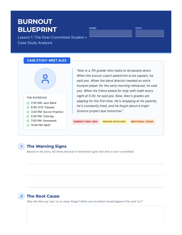 Burnout Blueprint Worksheet